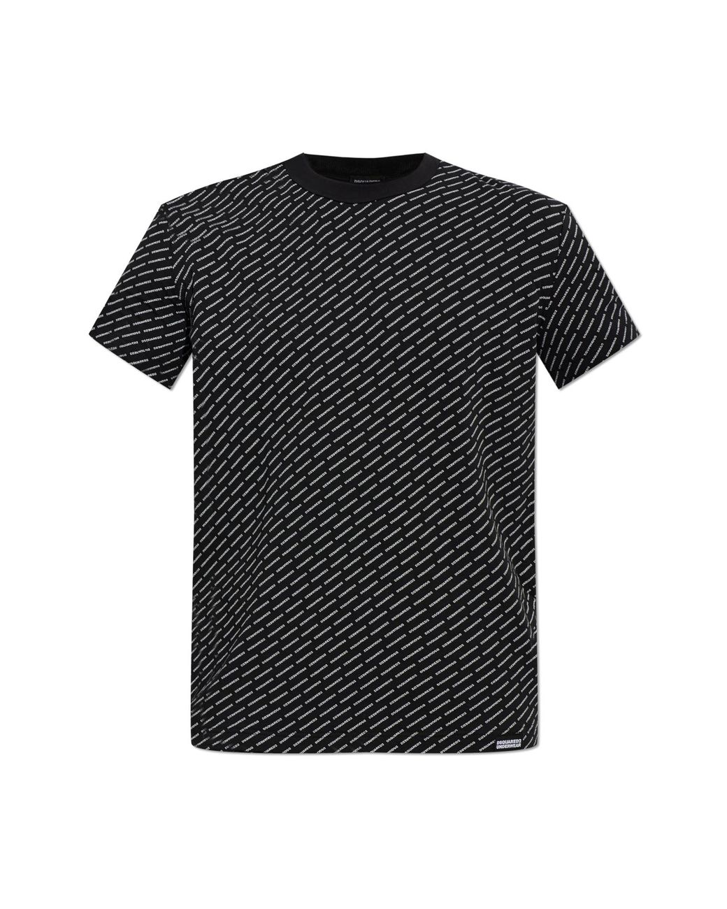 DSquared² Black T-Shirt From The "Underwear" Line for men