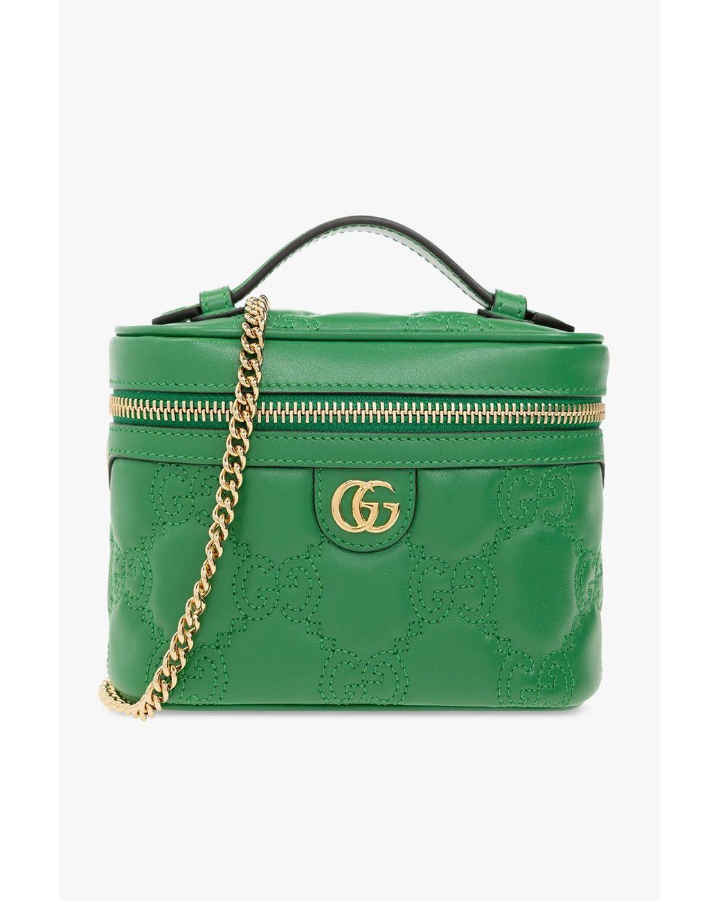 Gucci Quilted Shoulder Bag in Green Lyst