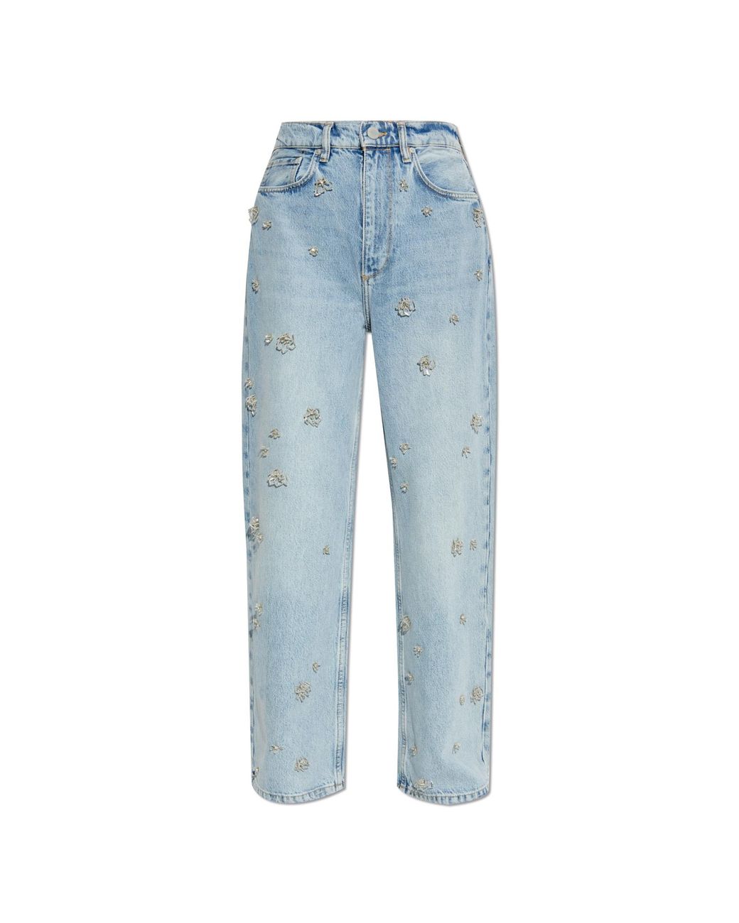 AllSaints Blue Jeans With Appliqués