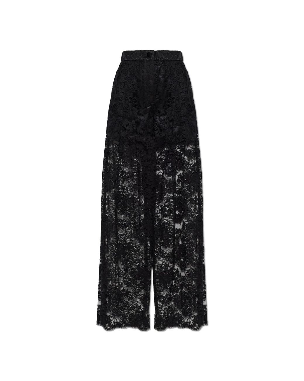 Dolce & Gabbana Black Lace Trousers
