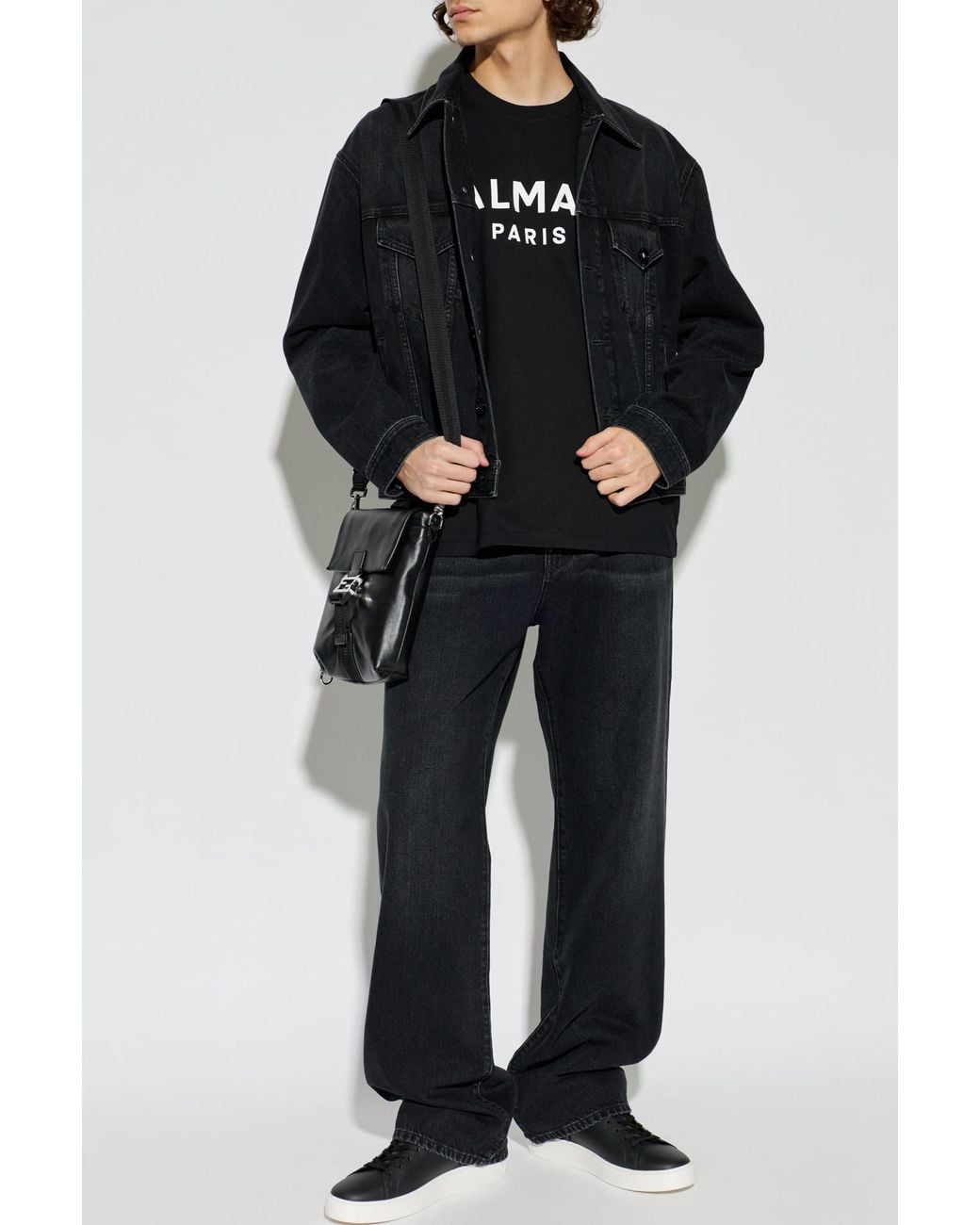 Balmain Black Denim Jacket for men