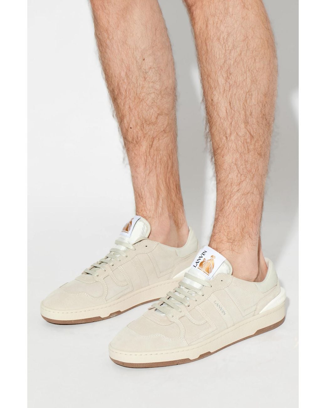 Lanvin White "Clay" Sports Shoes for men