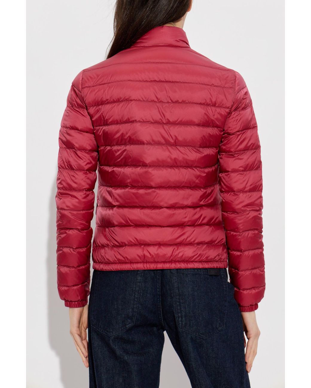 Moncler Red 'Lans' Down Jacket