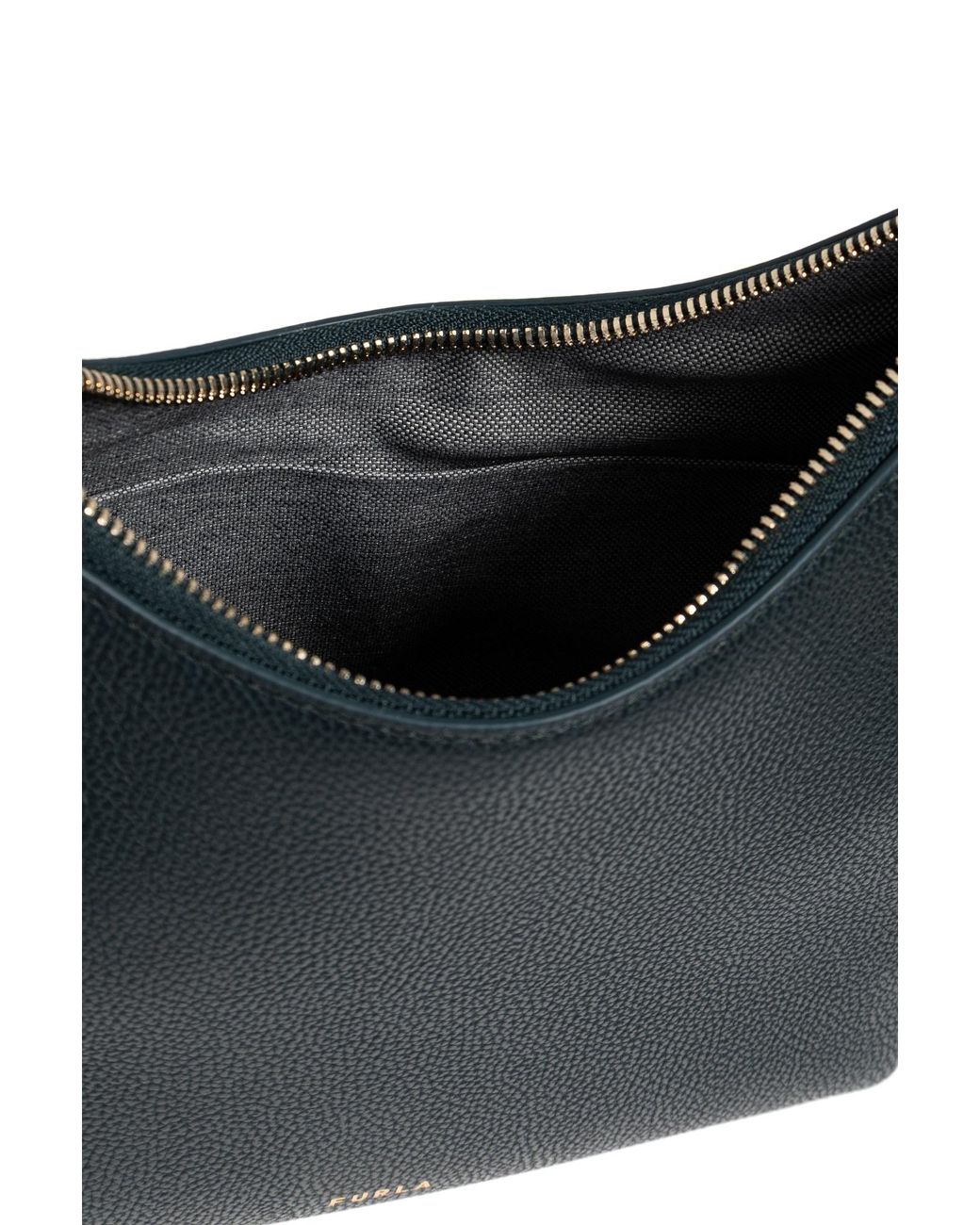 Furla Black Leather Bag 'Goccia S'