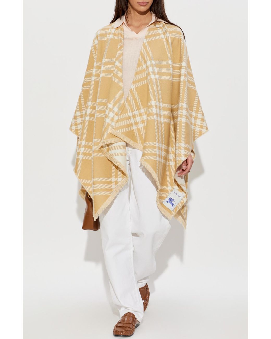 Burberry Natural Cashmere Polo "Rain