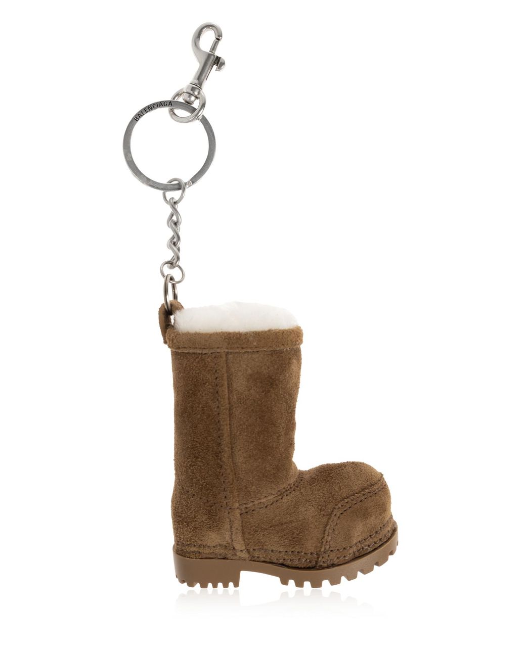 Balenciaga White Keychain With A Shoe-Shaped Pendant