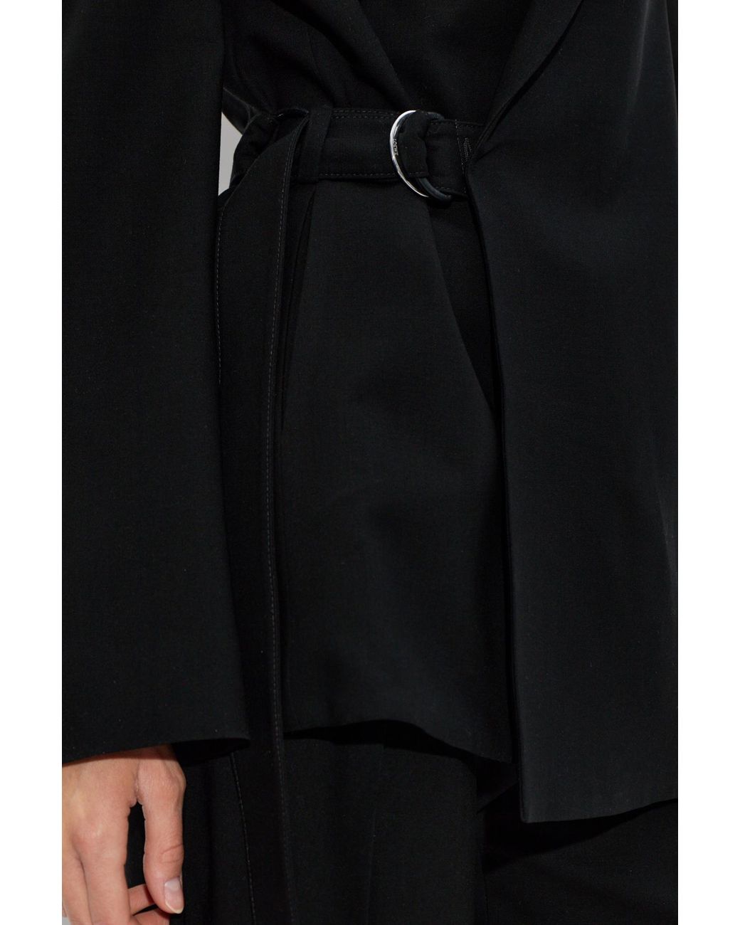Loewe Black Wool Blazer With Belt
