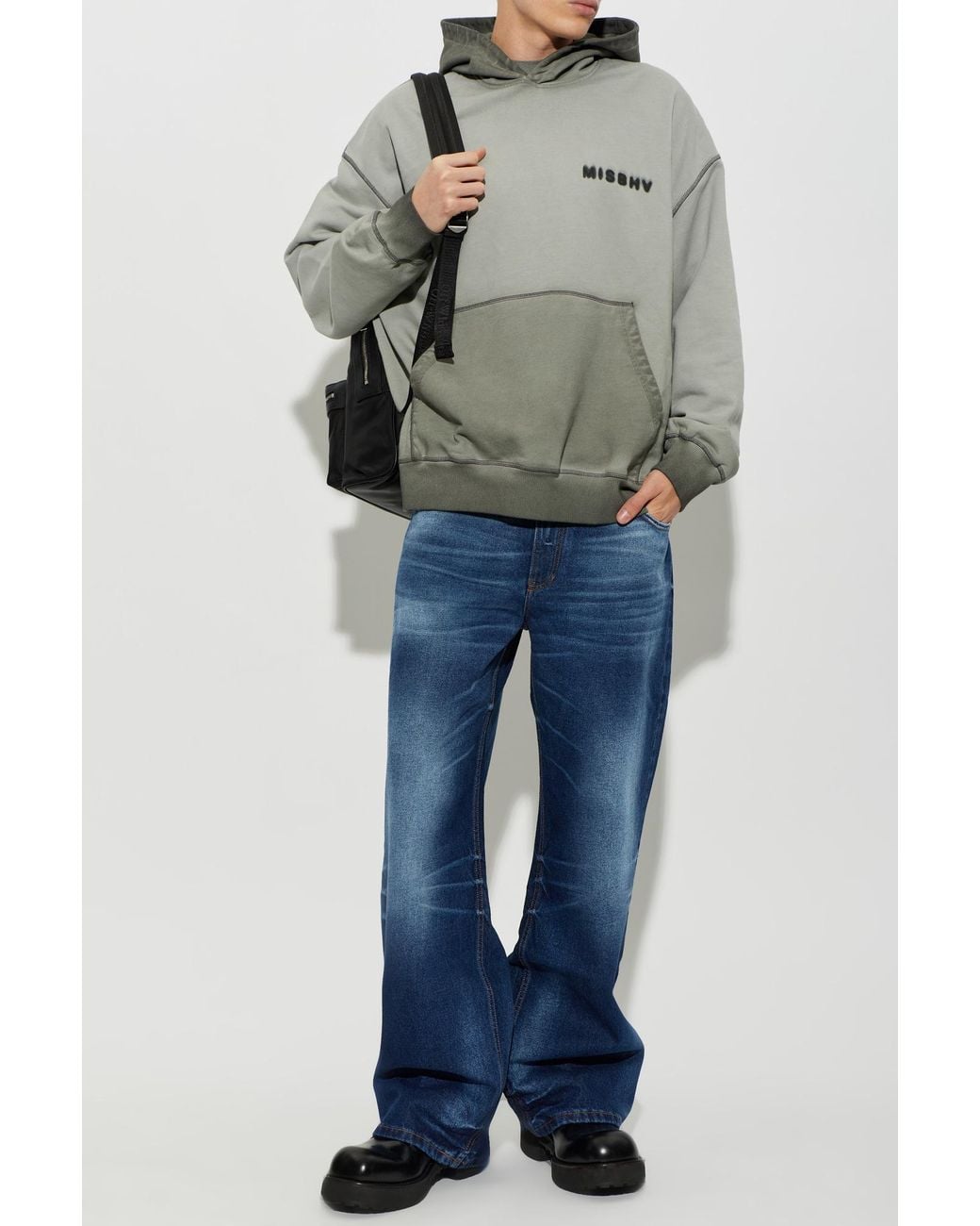 M I S B H V Blue Straight-Leg Jeans for men