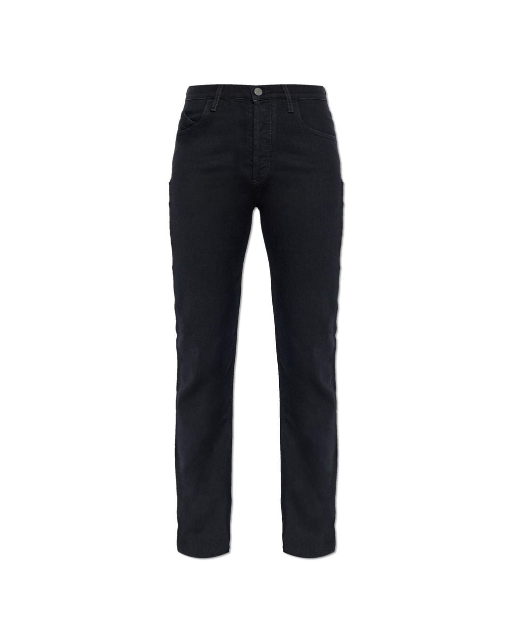 The Attico Black Straight-Leg Jeans