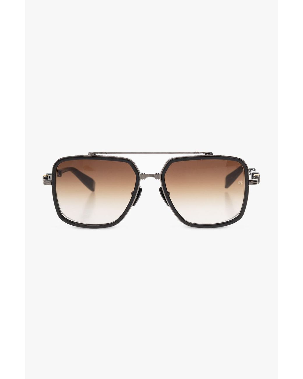 Balmain Black 'Officier' Prescription Glasses
