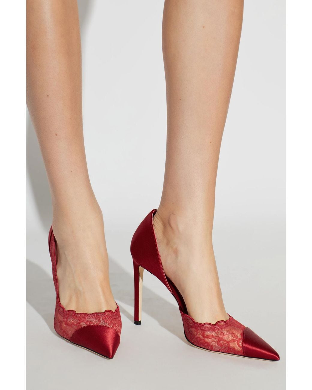 Jimmy Choo 'Brigitte' Pumps in Red | Lyst