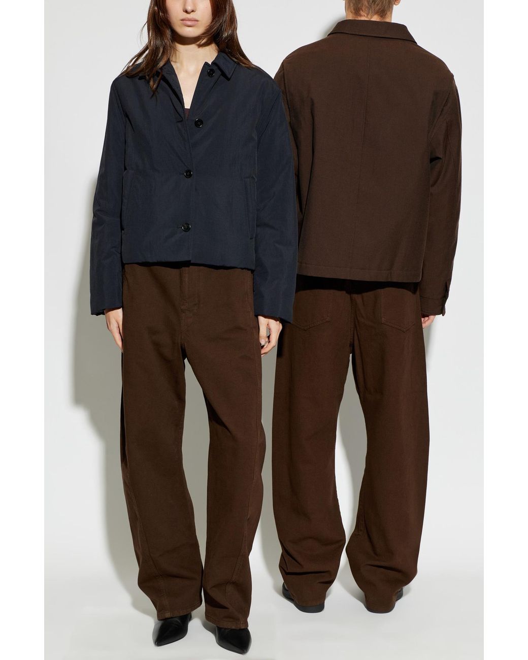 Lemaire Brown Jeans With Belt