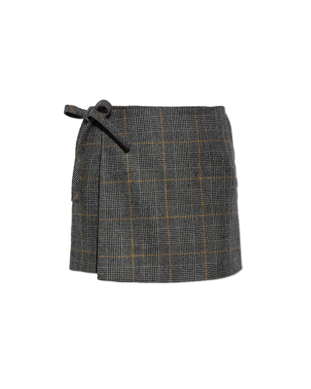 KENZO Black Wool Wrap Skirt