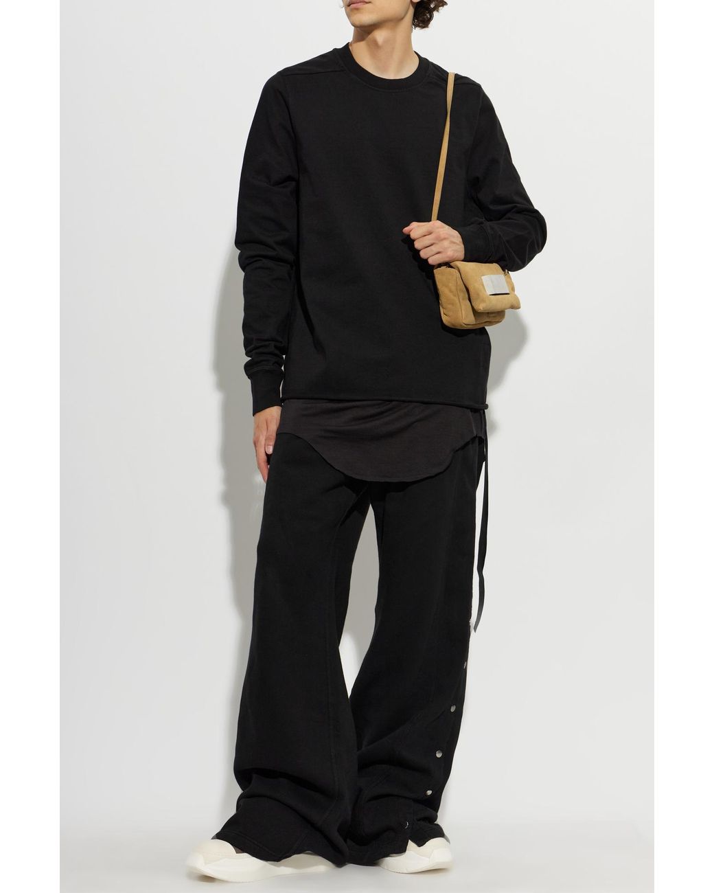 Rick Owens Black 'Cargo' Trousers for men