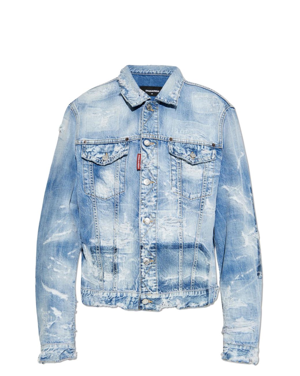 DSquared² Blue Denim Jacket With 'Vintage' Effect