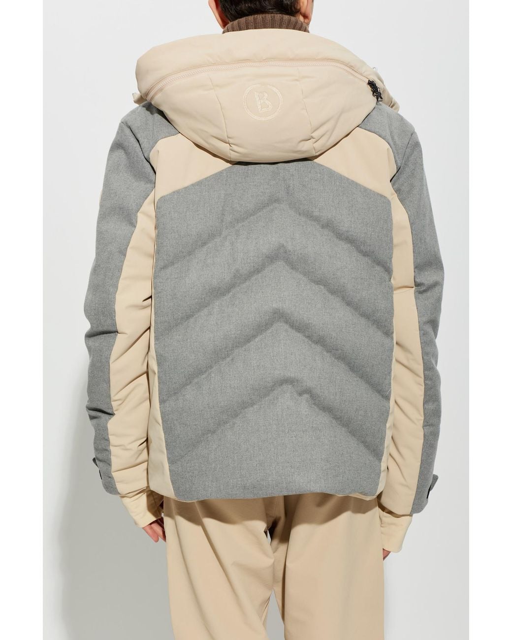 Bogner Gray 'Flann-Ld' Ski Down Jacket for men