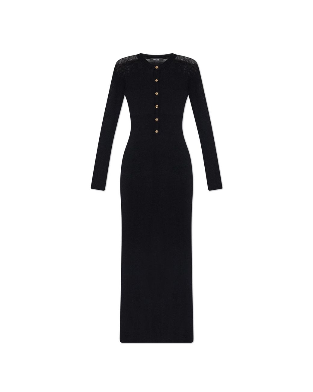 Versace Black Fitted Dress