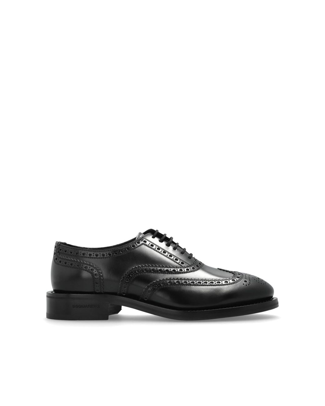 DSquared² Black Leather Shoes for men