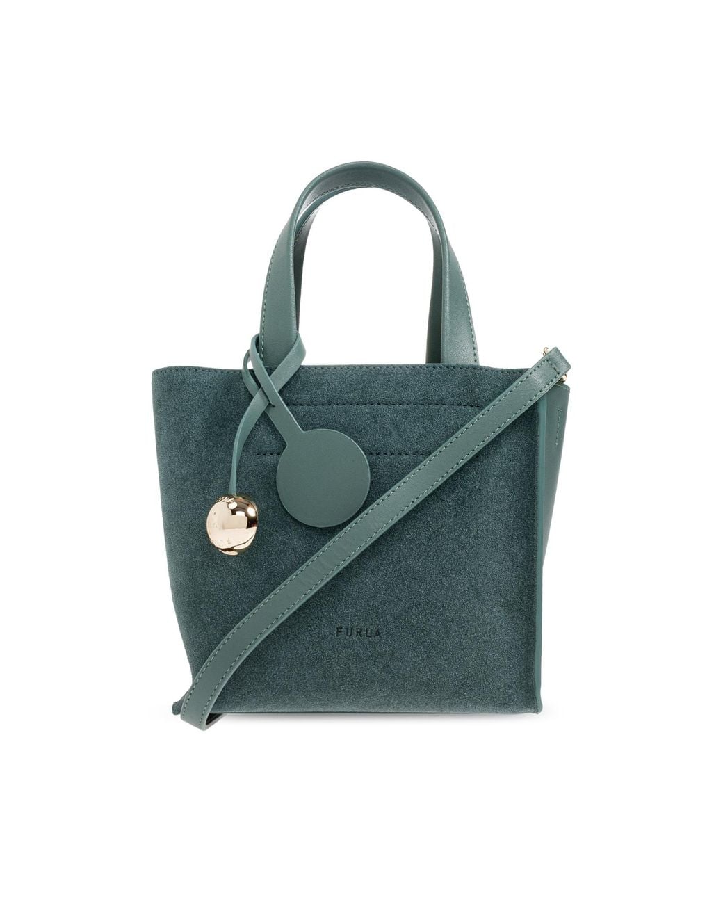 Furla Blue Leather 'Divide It Tote Mini' Bag