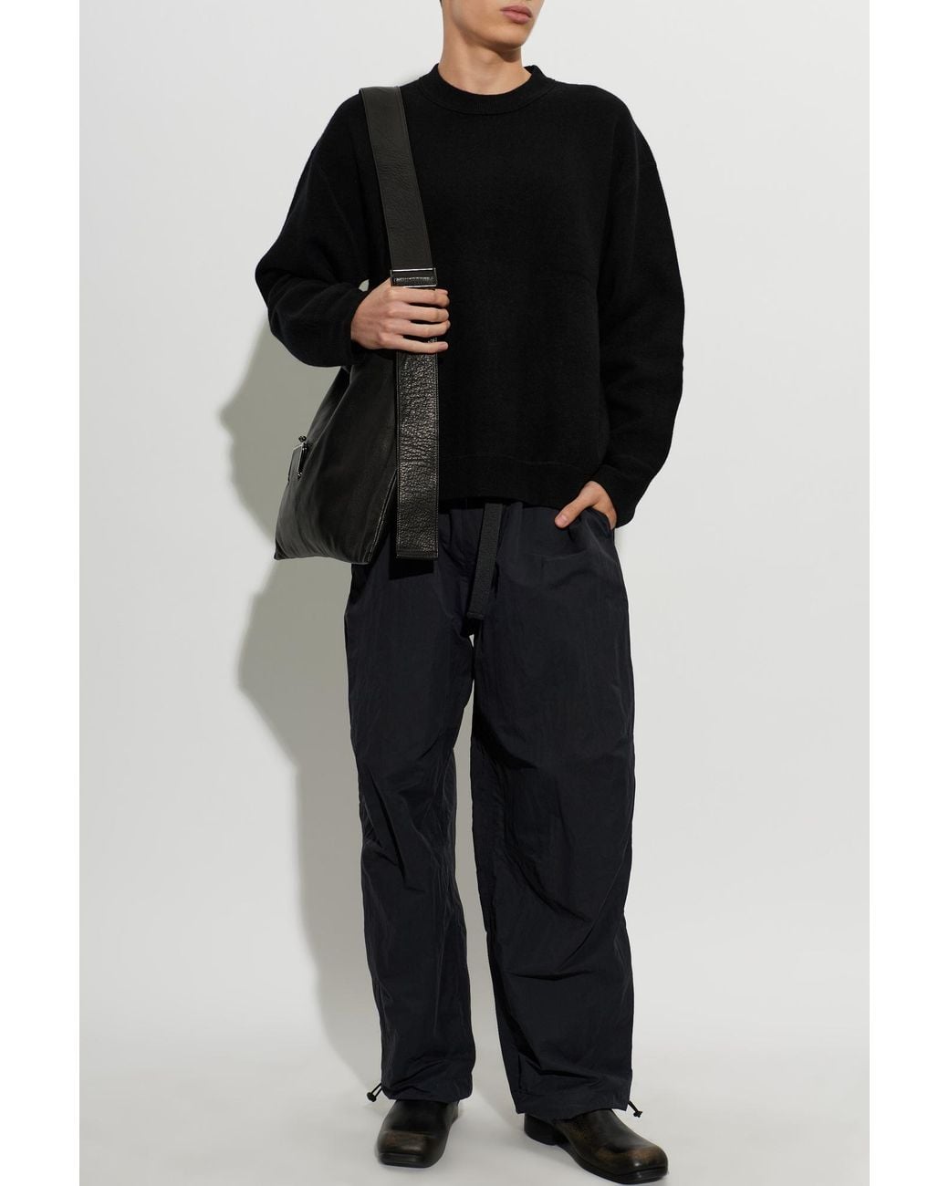 Studio Nicholson Black 'Caro' Trousers for men