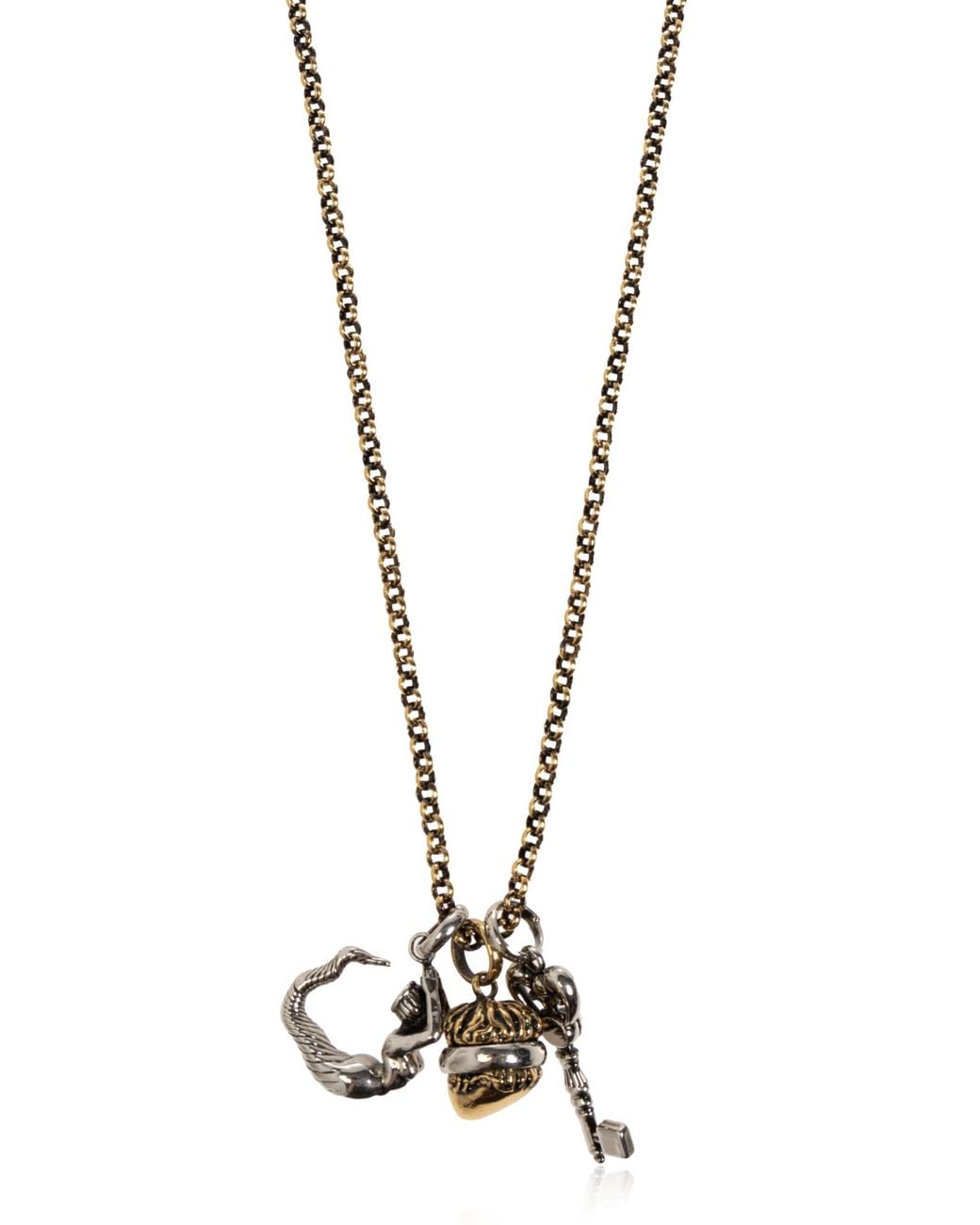 Etro Metallic Necklace With Pendants