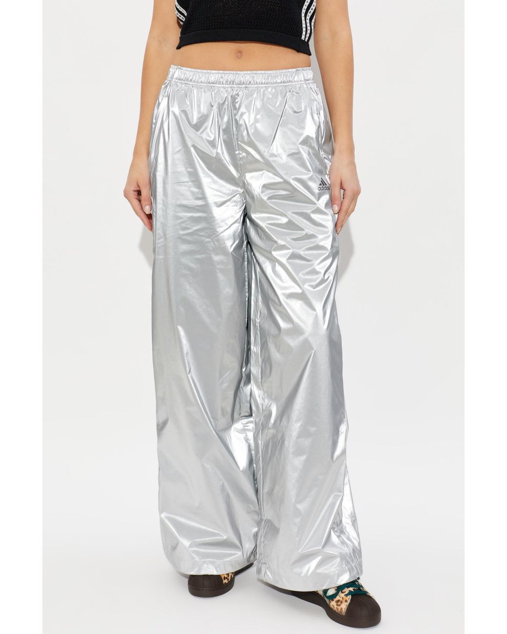 Drawstring Handcuffs adidas Originals Trousers With Drawstring Cuffs in White | Lyst Australia