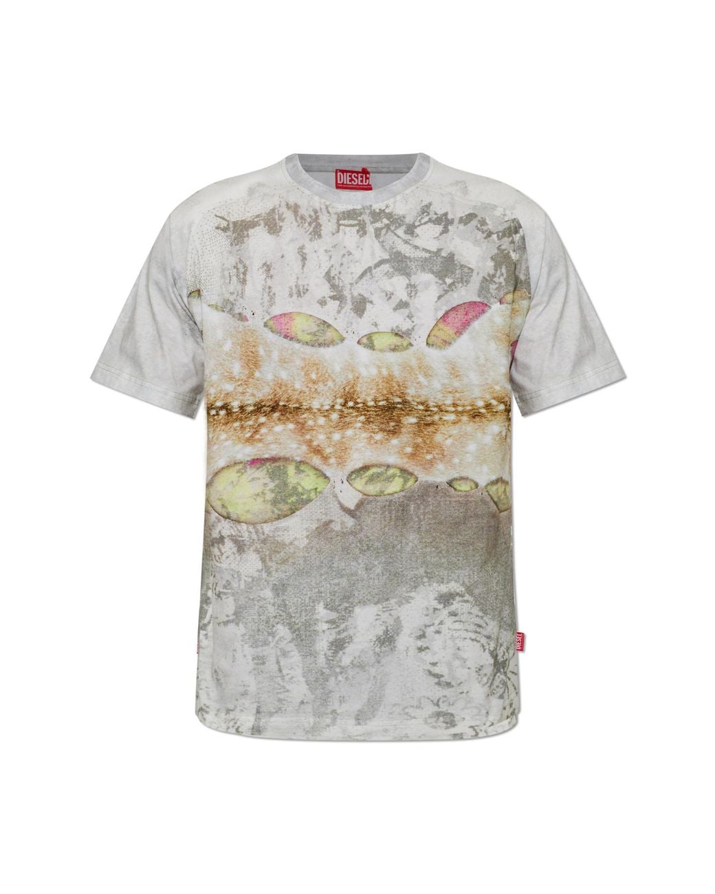 DIESEL White T-Shirt 'T-Clintin' for men