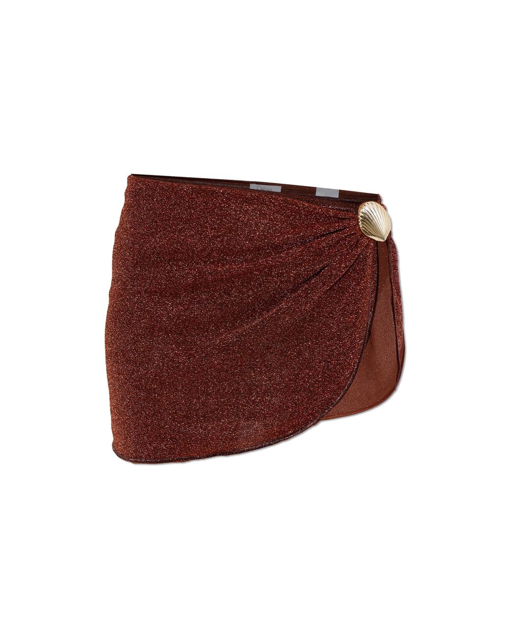 Oseree Red Skirt With Lurex Thread