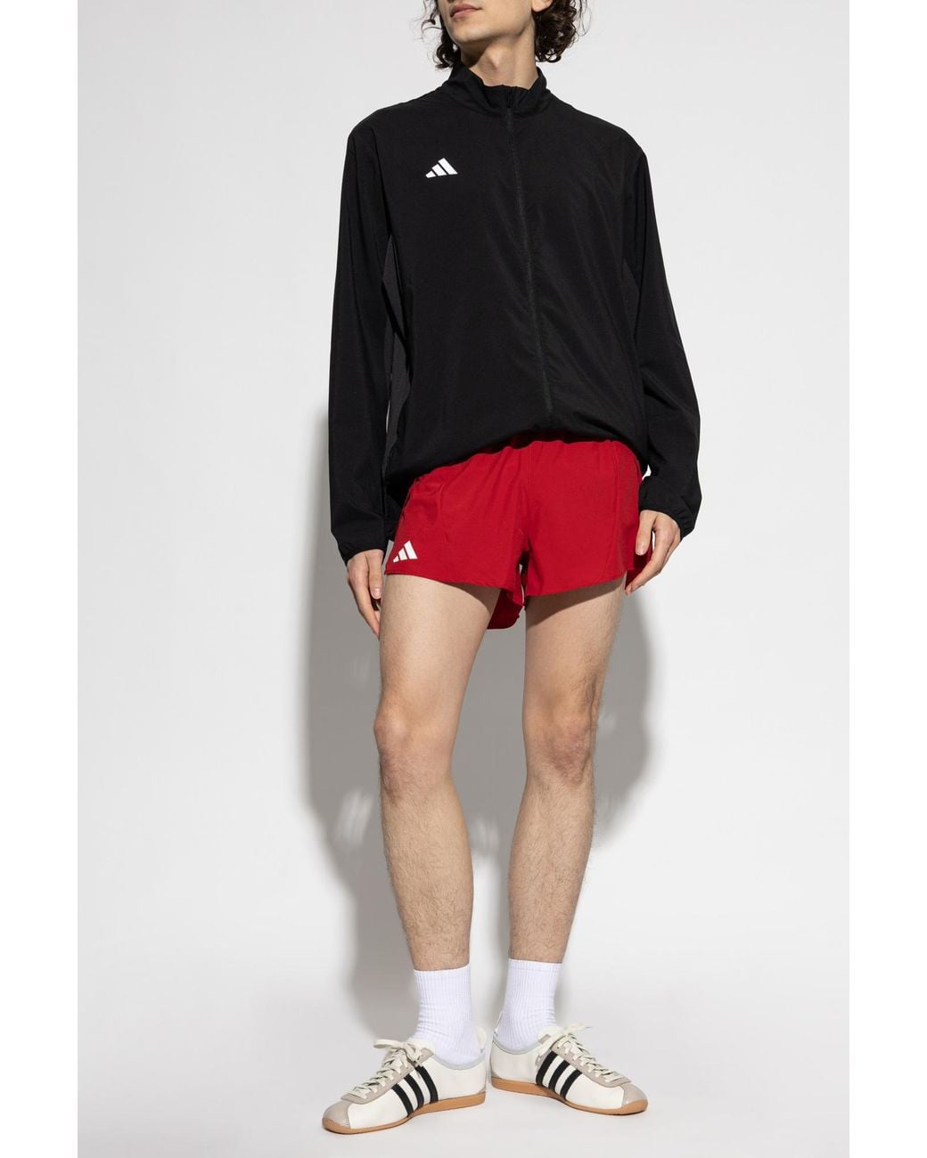 Adidas Originals Red Shorts With Logo for men