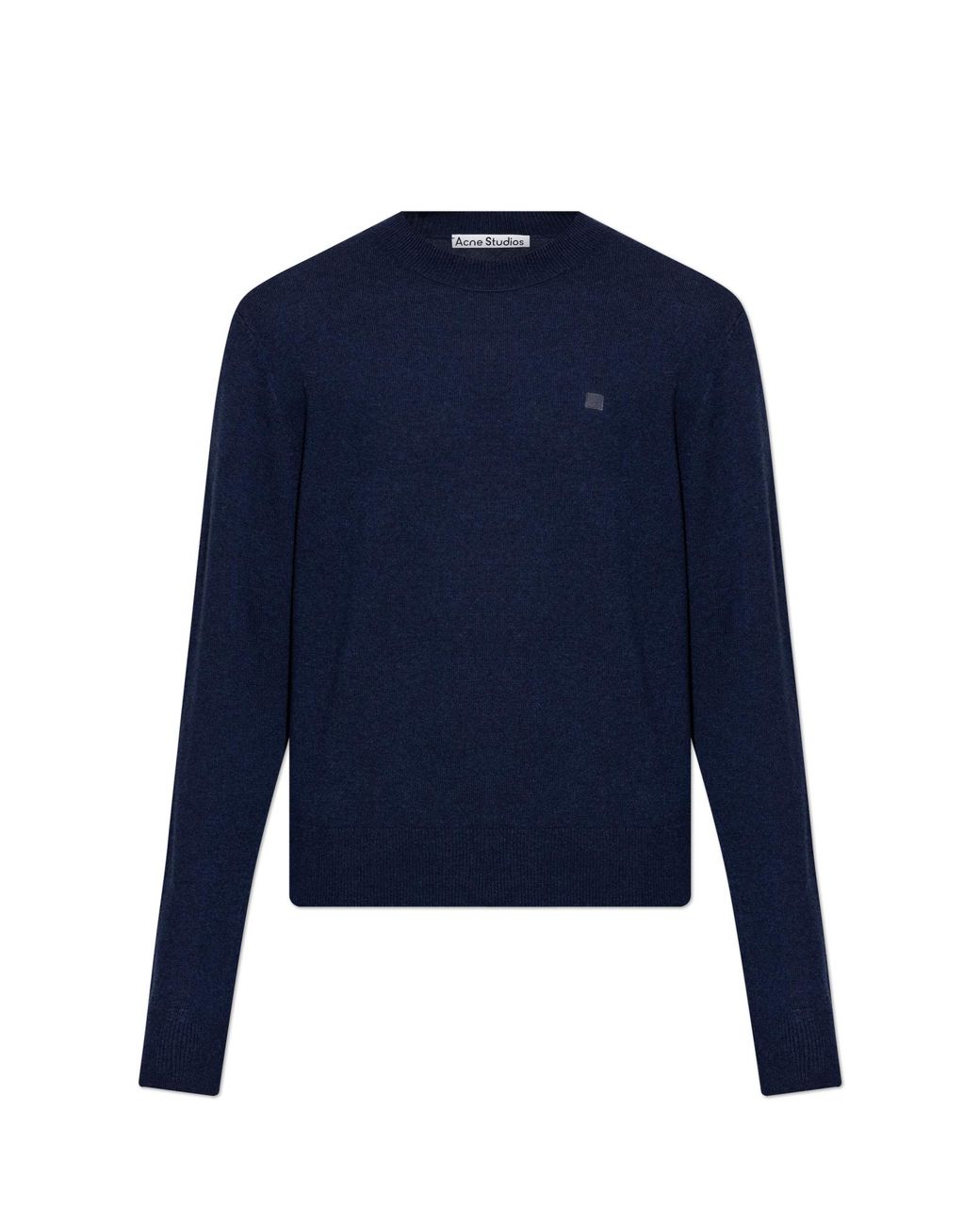 Acne Blue Wool Sweater for men