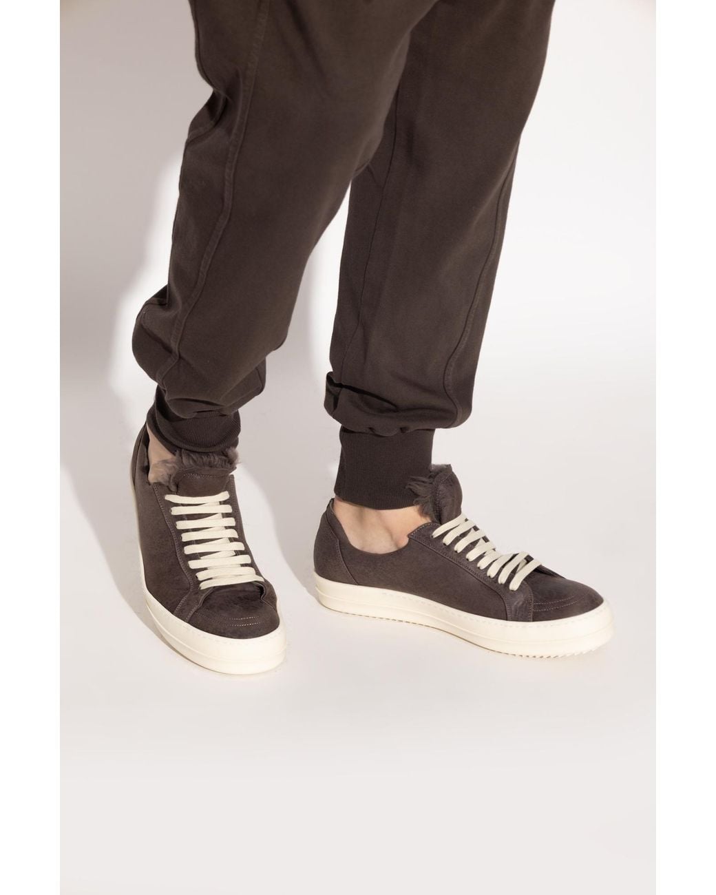 Rick Owens Brown Sports Shoes for men