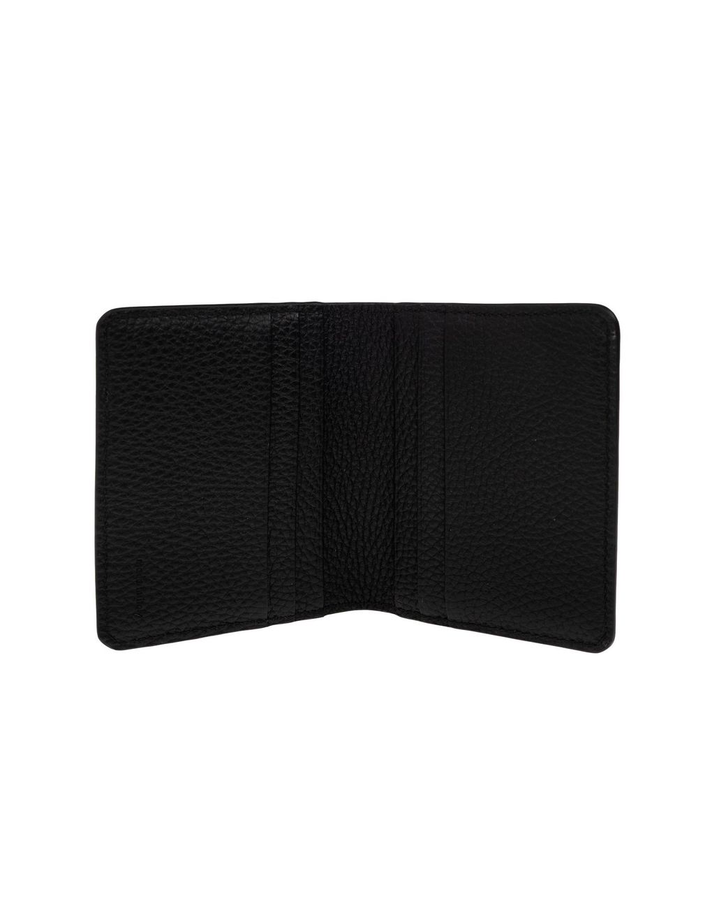 Brioni Black Leather Card Holder for men