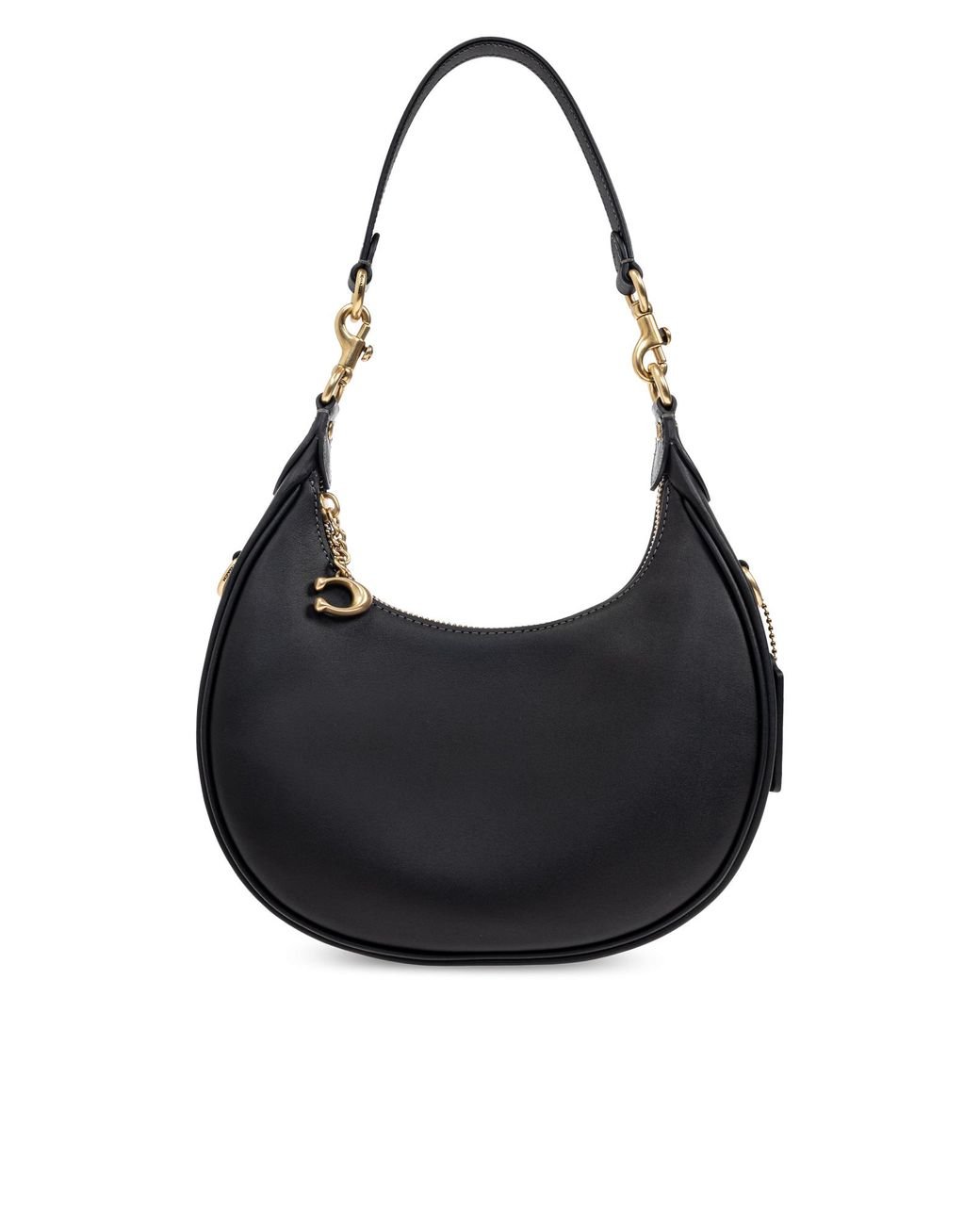 バッグ Coach Hobo Shoulder bag Half Moon Black Coach Luna Shoulder Bag In Black