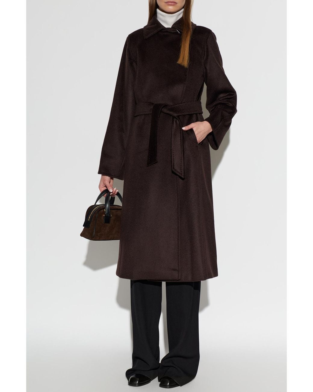 Max Mara Black Wool Coat 'Manuela'