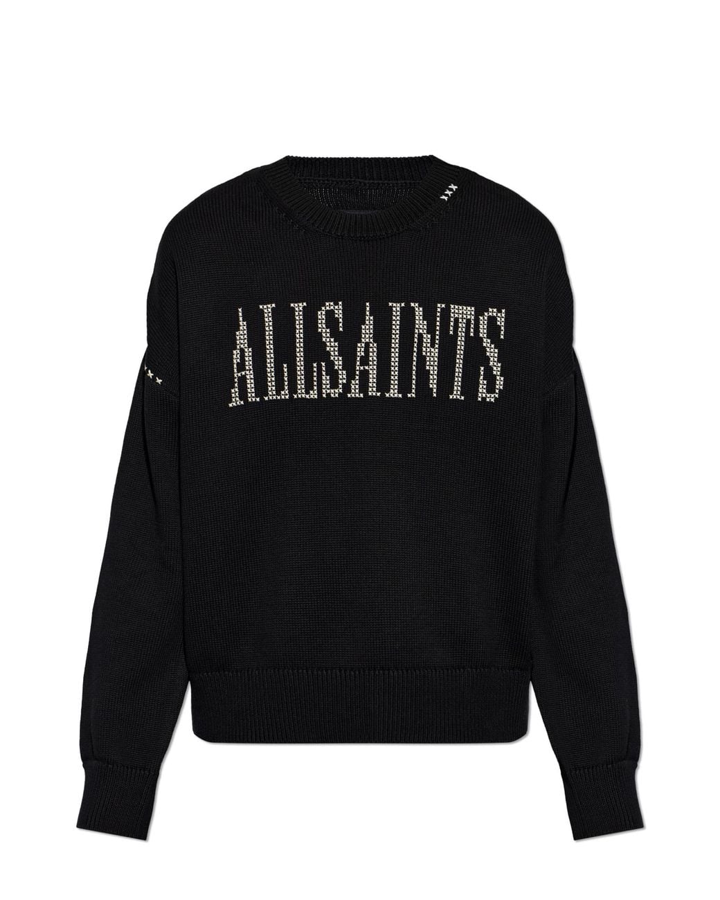 AllSaints Black Sweater 'Crossed' for men