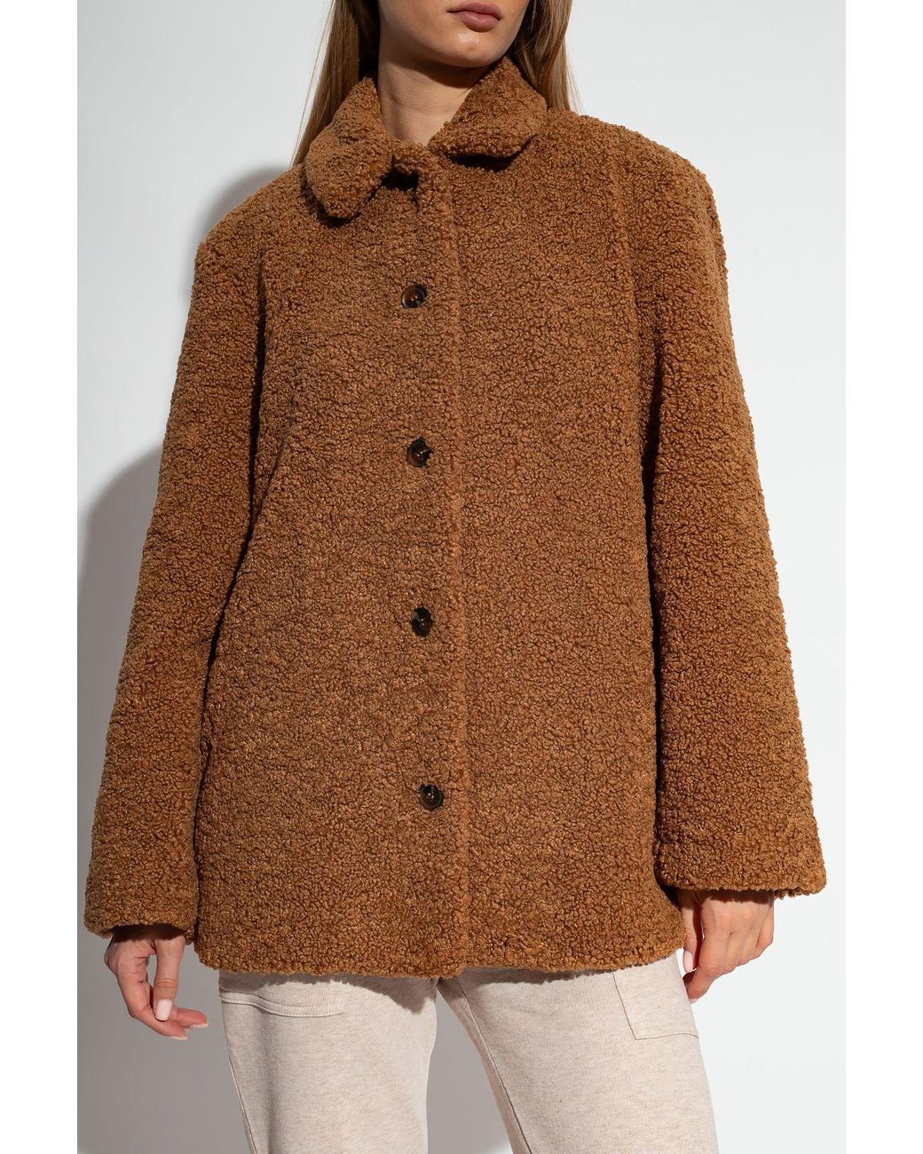 Samsoe samsoe teddy clearance coat