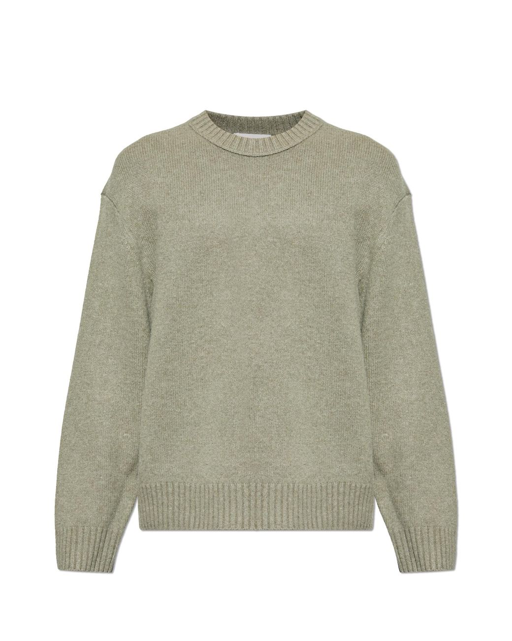 FRAME Green Cashmere Sweater With A Crew Neck for men
