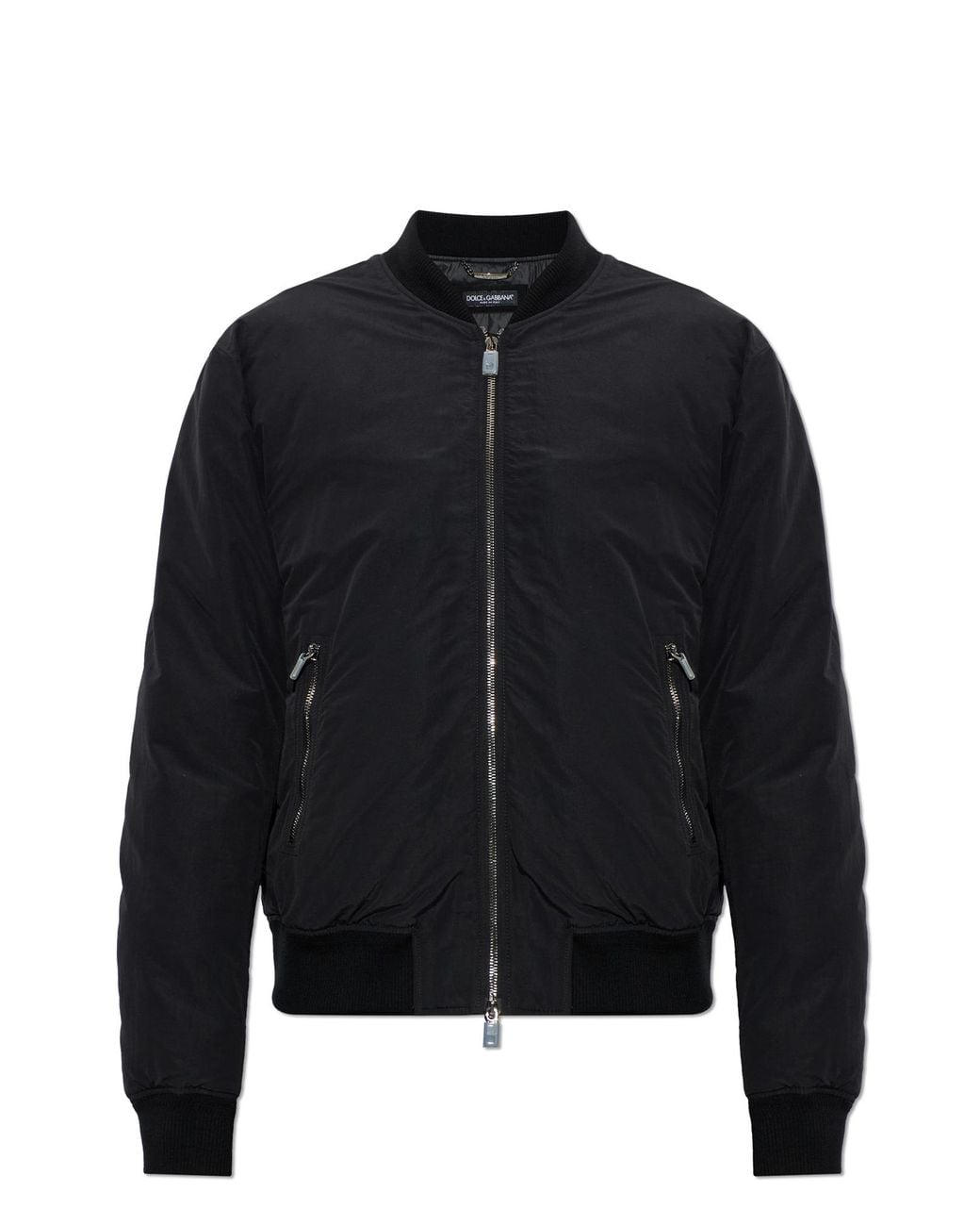 Dolce & Gabbana Black Insulated 'Bomber' Jacket for men