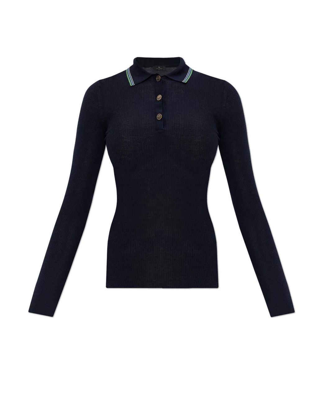 Etro Blue Wool Top
