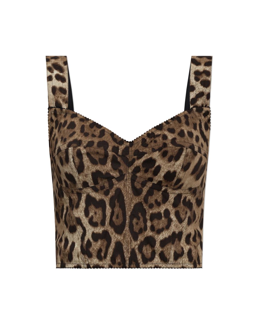 Dolce & Gabbana Brown Top With Animal Motif