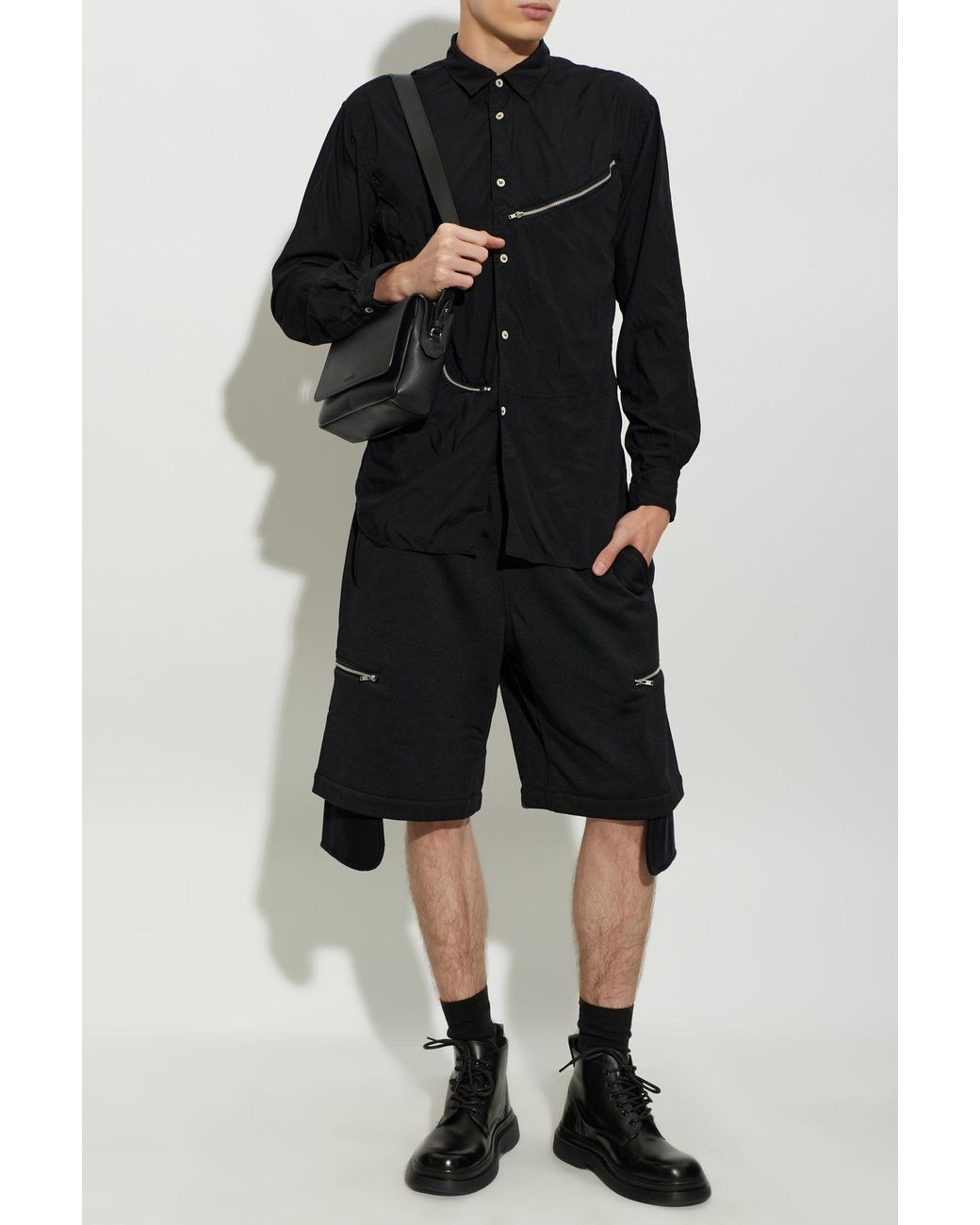 Comme des Garçons Black Pocket Shorts for men