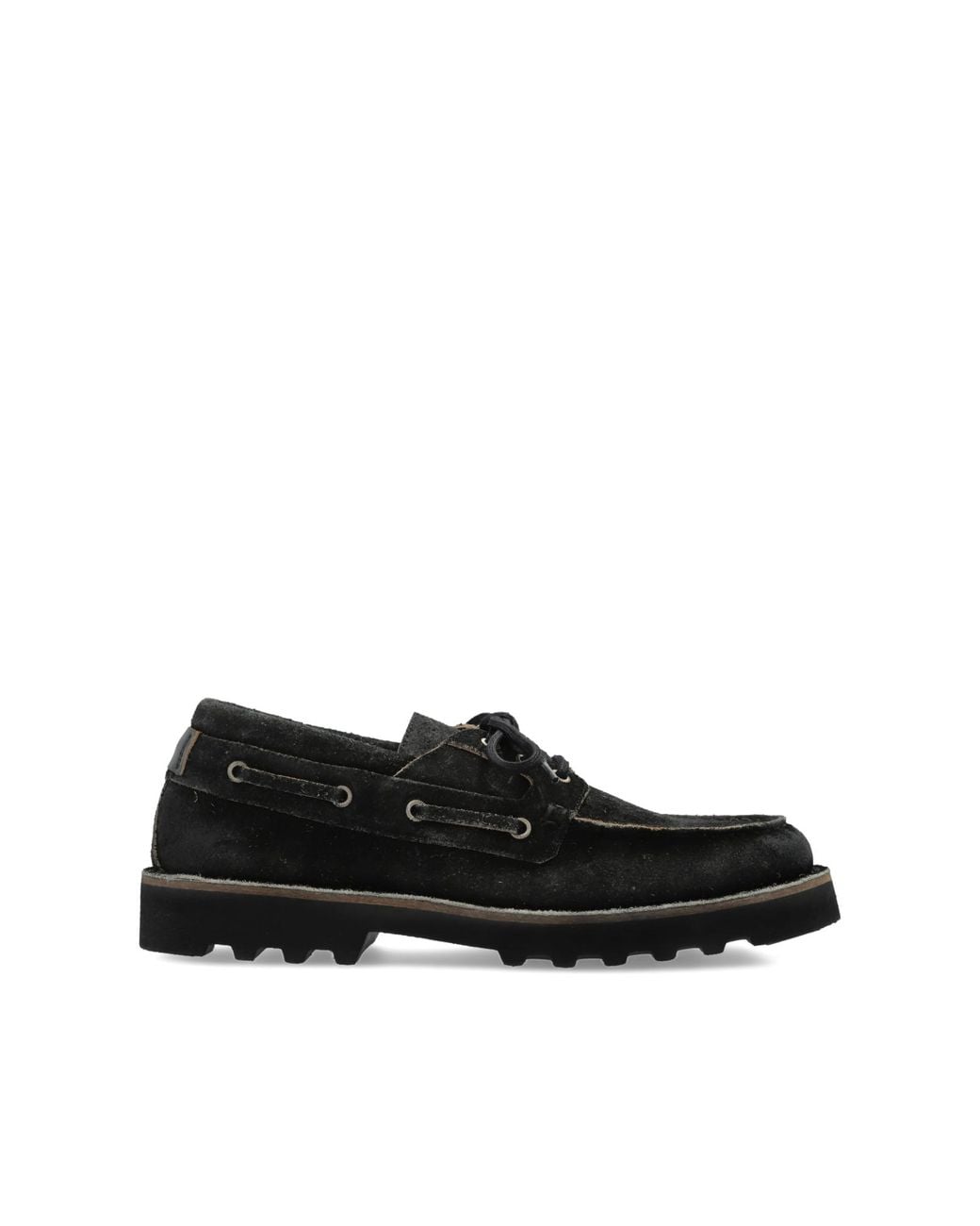 AllSaints Black 'Skiff' Leather Shoes for men