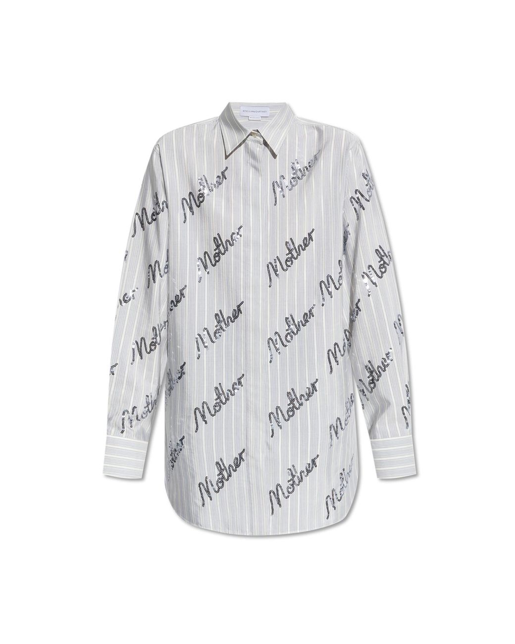 Stella McCartney White Shirt With Shimmering Sequins