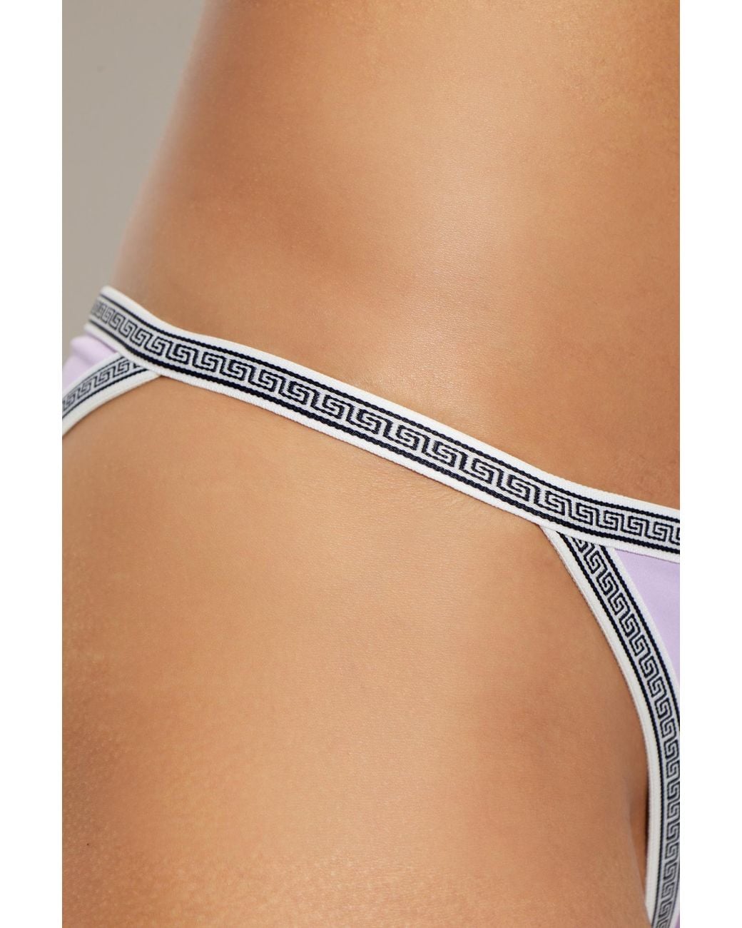 Versace Purple Bottom Of The Swimsuit