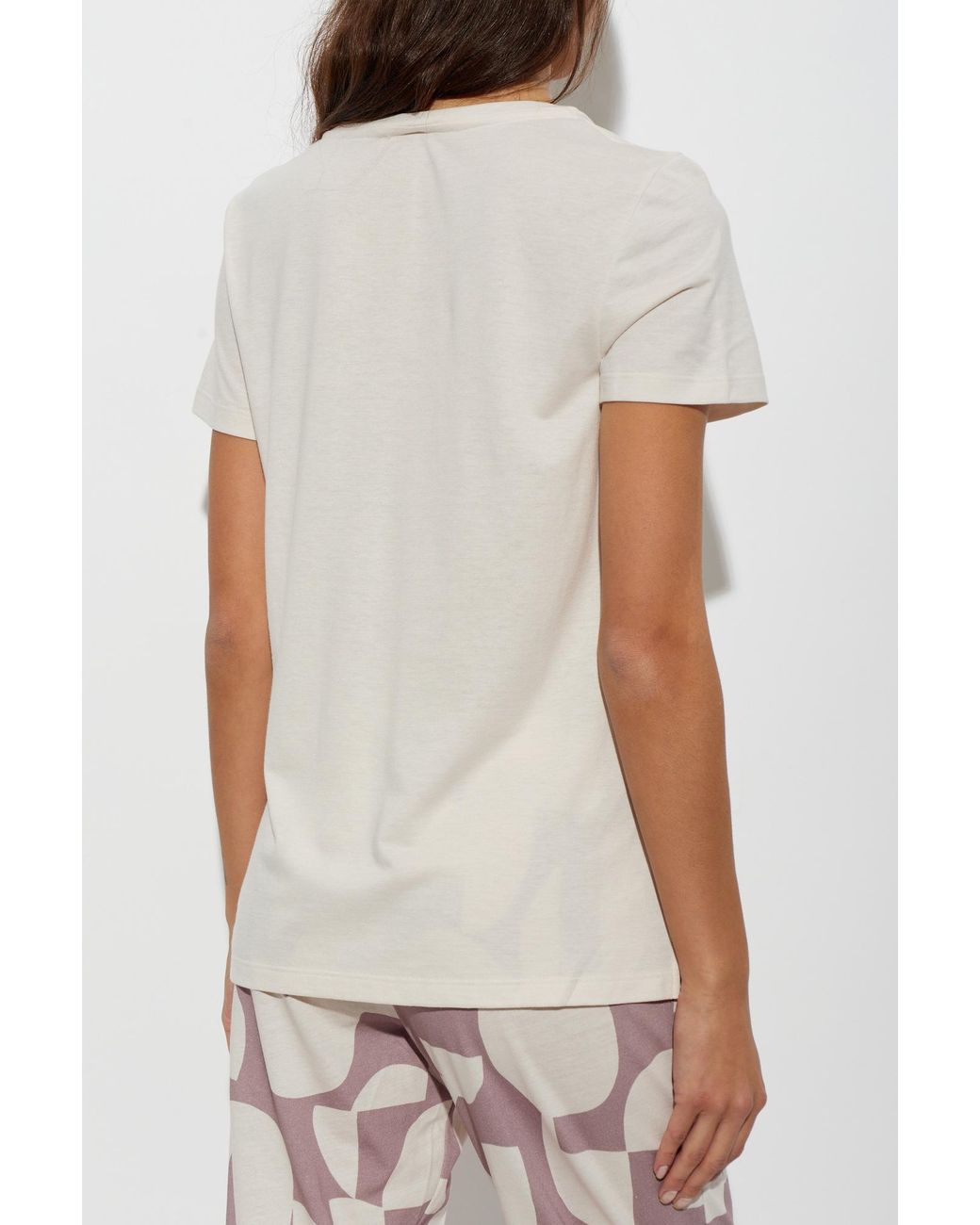 Hanro White T-Shirt From The 'Sleep & Lounge' Collection