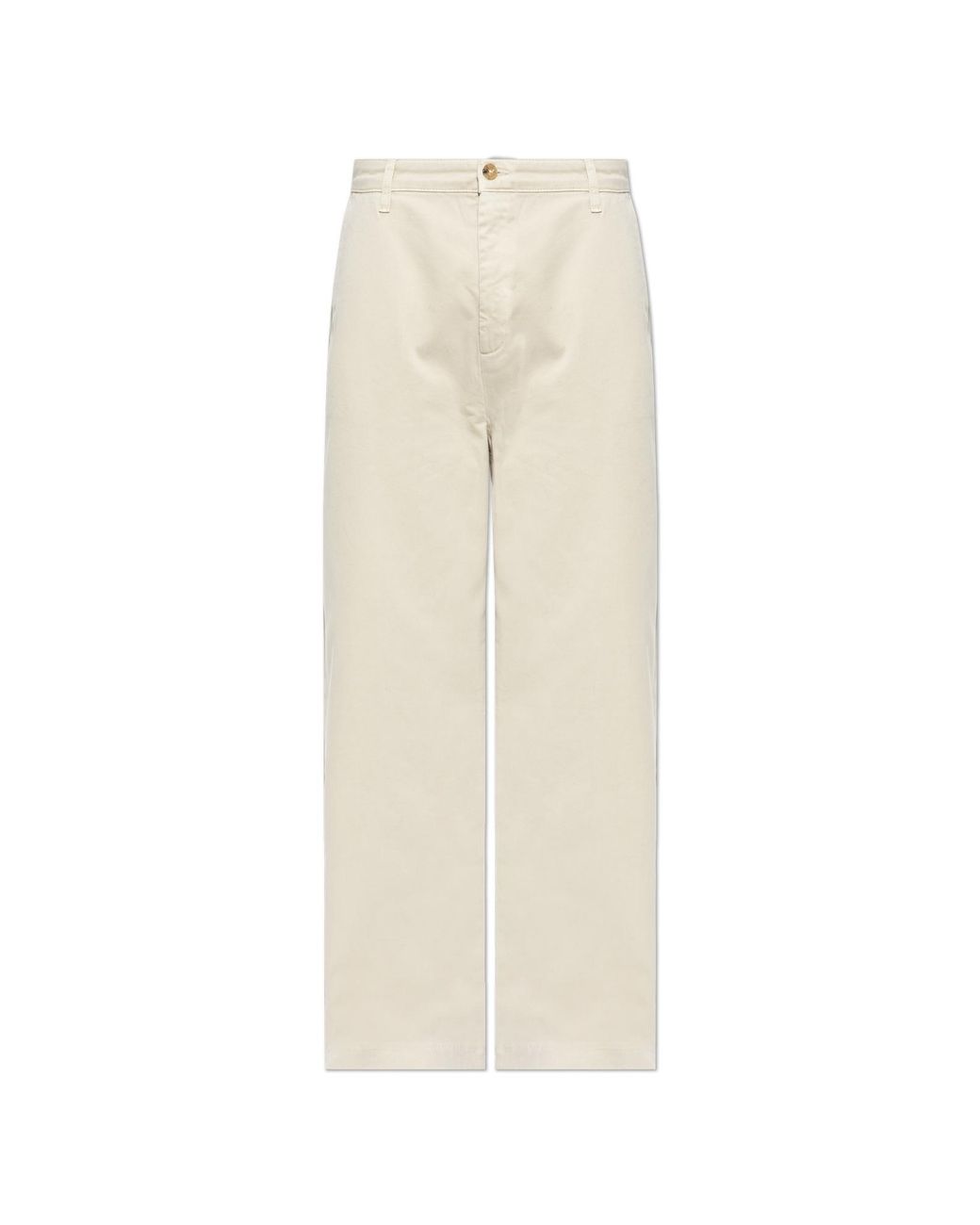 FRAME White Cotton Straight-Leg Trousers for men
