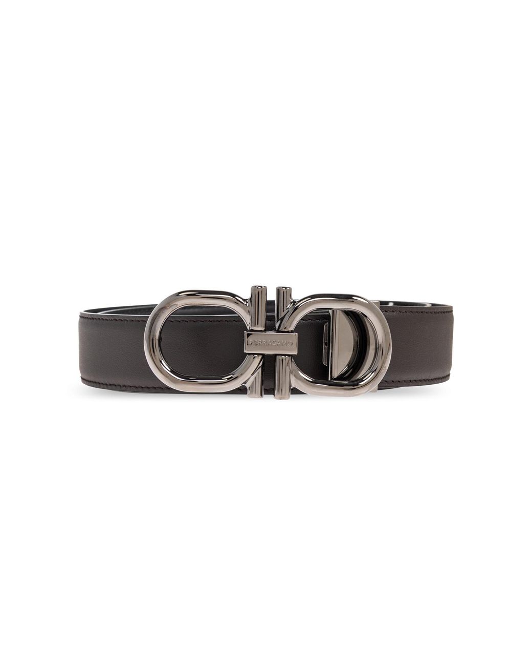 Ferragamo Black Double-Sided Belt for men