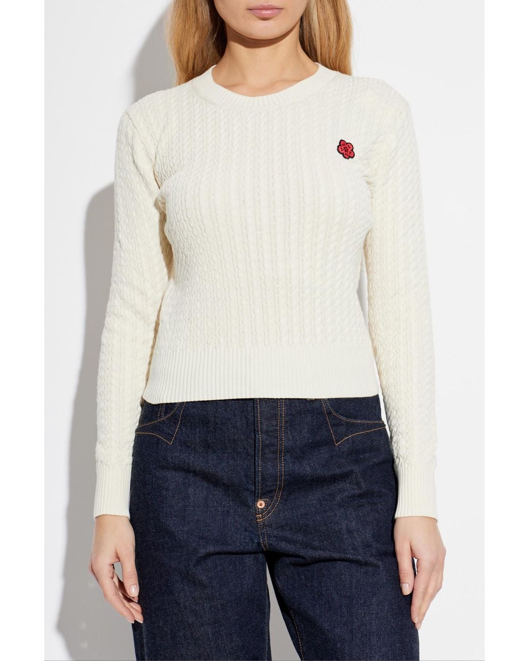 KENZO Blue Sweater With Patch