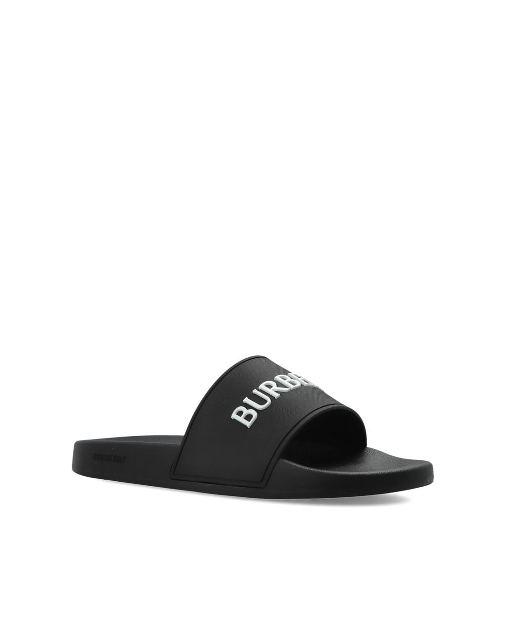 Burberry Black Rubber Flip-Flops for men