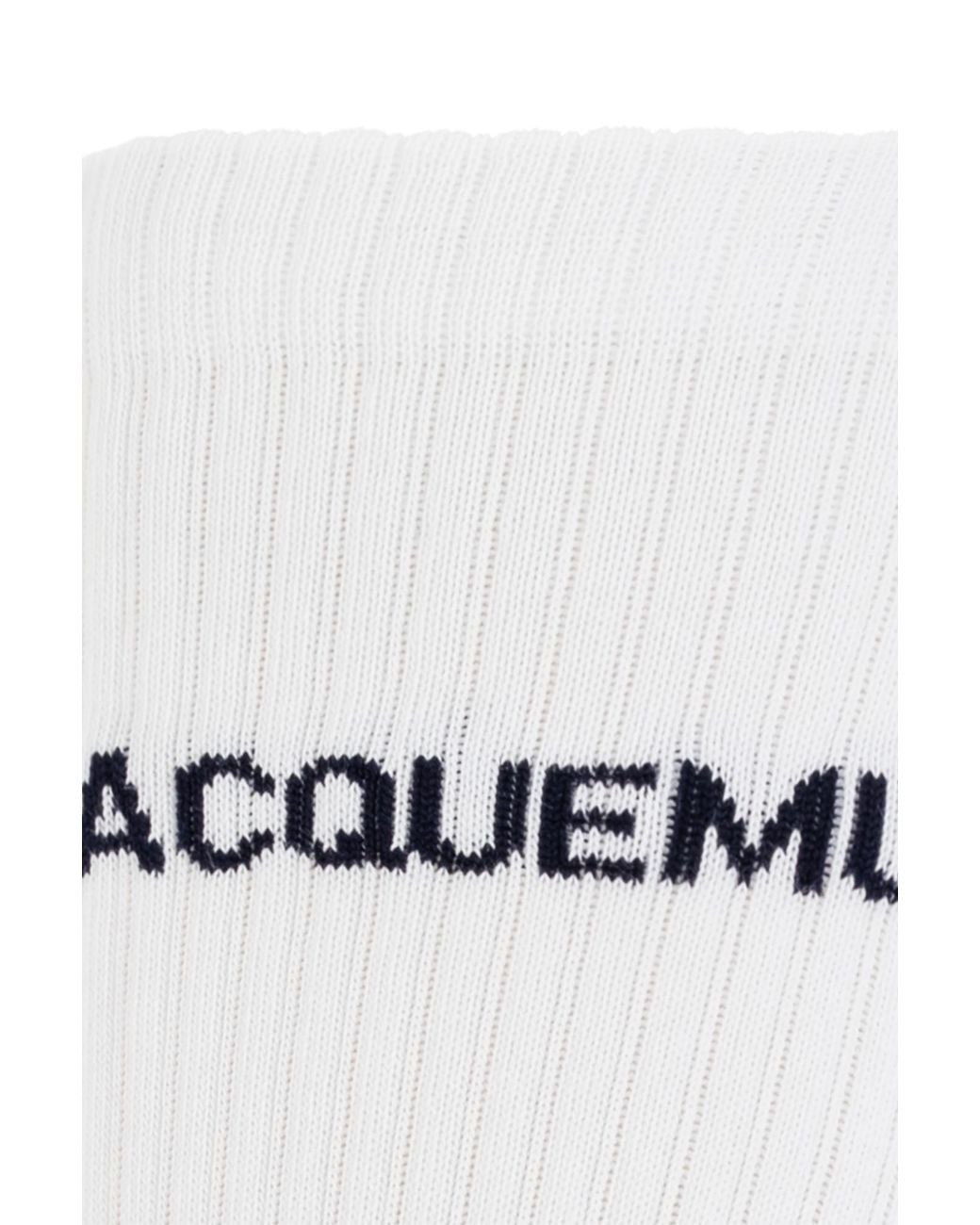 Jacquemus White Socks With Logo